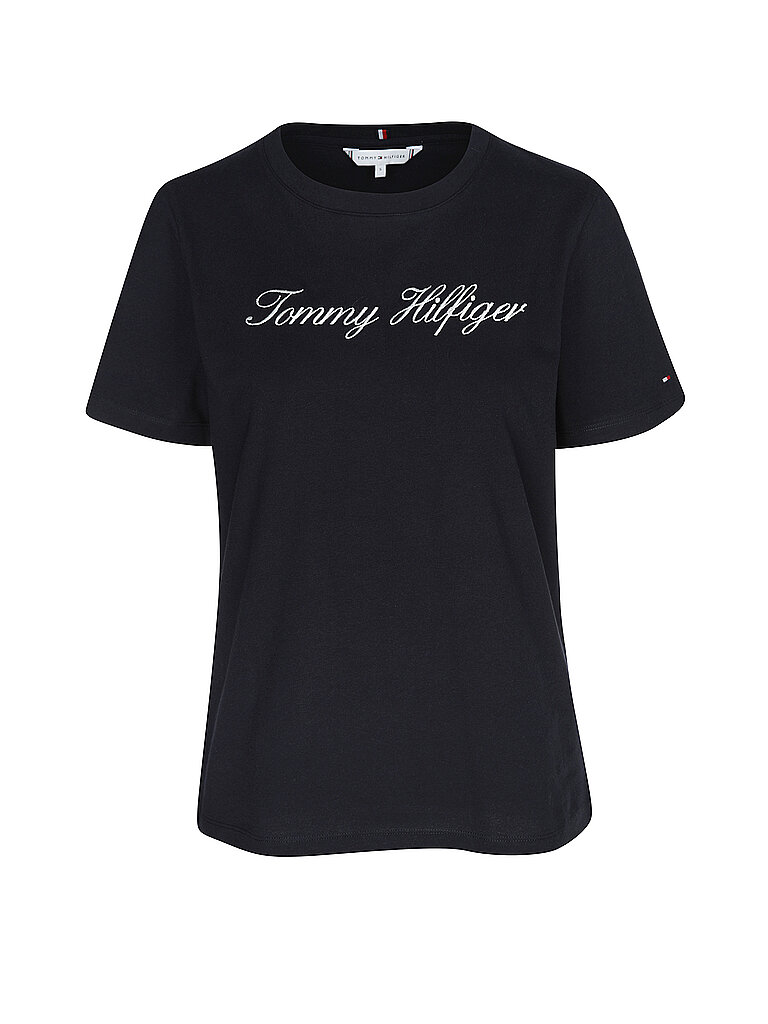 Tommy Hilfiger T-shirt à Manches Courtes Script Nos Desert Sky L Femme